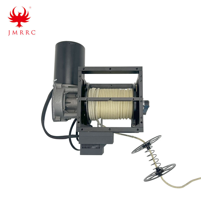 Drone Winch with 30m Rope and Hook for Delivery Electric Cargo Winch