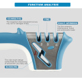 Professionelle manuelle 4-in-1-Messerschärfer