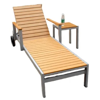All Weather Cheap WPC Beach Lounge Chair