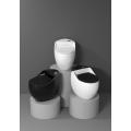 Bathroom Ceramic Black Color One-piece Toilet Water Closet