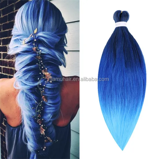Pre stretched EZ Braiding Hair Extension Low Temperature Fiber Perm Yaki Jumbo Braids Soft Synthetic Hair Hot Water Easy Braid