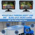 10.1 inch 6 channel vehicle monitor system support 2.5D touch/H.265 compression SA-KC60TP