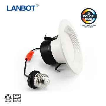 6 Inch ENERGY STAR Certified Dimmable LED Downlight Retrofit Baffle Recessed Lighting Kit - 5K Daylight LED Ceiling Light