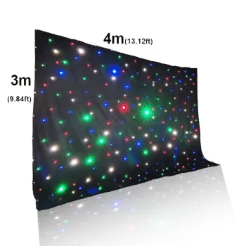 DMX RGBW LED Curtain 4x3M - Mobile DJ for Band Club Weddings and Stages" 

However, to better suit SEO and clarity, you might consider:

"DMX RGBW 4x3M LED Curtain - Perfect for DJ, Club, Band, and Wedding Stages