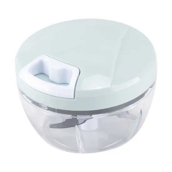 Manual Rotary Meat Grinder for Kitchen: Portable Vegetable Cutter and Garlic/Chili Puree Tool