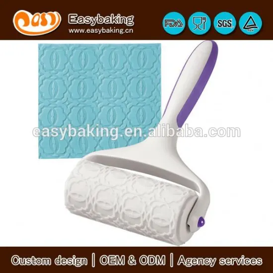 China factory supply wilton geometric patter fondant roller machine