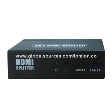1x2 HDMI Splitter with Full 3D and 4*2K (340MHz), Supports 1,080P