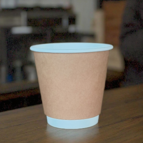 Copos de café compostáveis ​​ecológicos de 8 onças