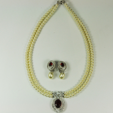Pearl Necklace and Earring Set for Wedding