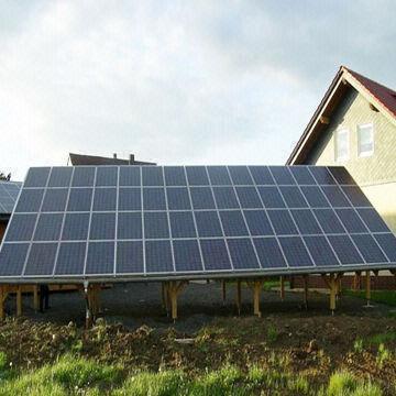 On grid 15KW solar power system with 30 degrees aluminum bracket