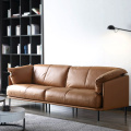 Nordic Modern Minimalist Living Room leather sofa