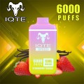 IQTE Speed ​​6000 Puffs Kertakäyttöinen pod Kit -kynä