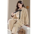 women's autumn winter plush thick pajamas