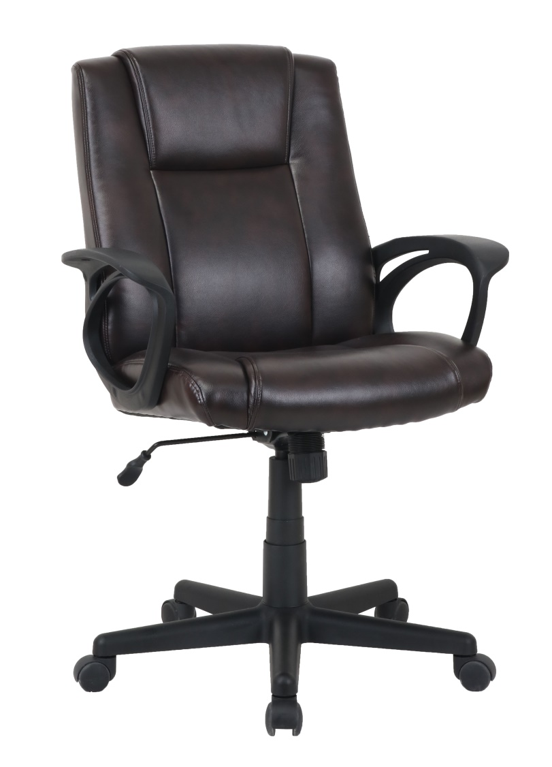 Pu Leather Manager Chaise avec une hauteur d'accoudoir réglable