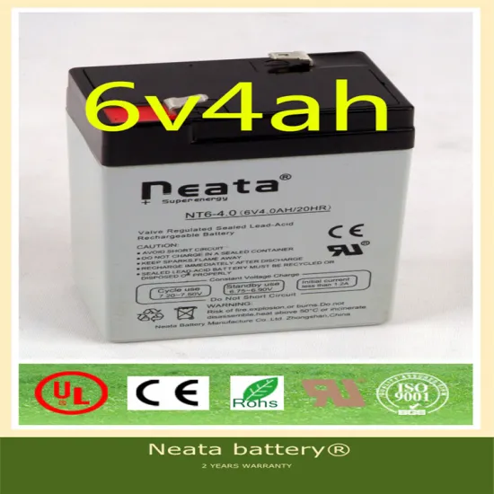 Neata Battery high quality long life Agm lead acid toys ups battery 6v 4ah 20hr price