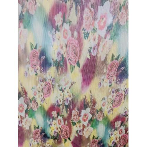 Fabric Poly Crepe Dyeing Cloth Woven For Dress And Fashion Clothing