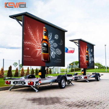 Waterdichte buitenled -display huur voor mobiele advertentie -aanhangwagens en vrachtwagens
