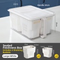 大きな白い食品保存ボックス