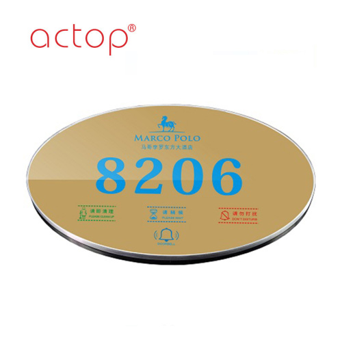 Actop hot selling Smart hotel door plate