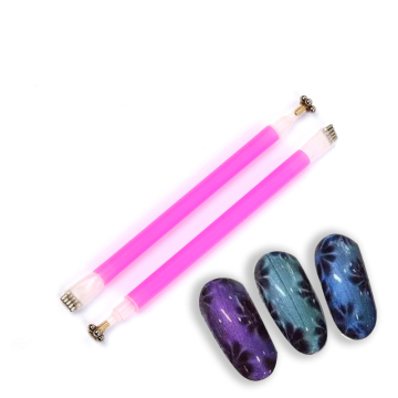 Double Head Magnetic Drawing Pen for Cat Eyes Gel Polish - 3D Magic Cats Eye Manicure Tool