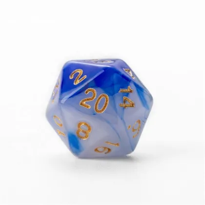 Plastic Polyhedral D20 DND Dice Set for Farkle and Classic Dice Games