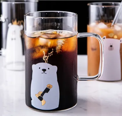 Home decoration juice cup milk coffee glass cup