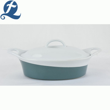 Olla De Cocina Azul Claro Con Orejas Dobles