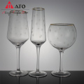 Household Red Wine Glass Gold Rim Wine Goblet