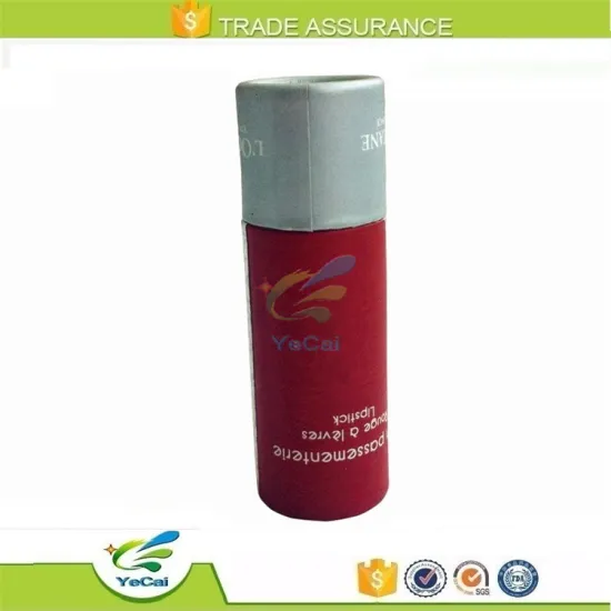 Round paper tube gift paper packaging lipstick container crayon