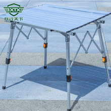 Mesa de barbacoa plegable y retráctil