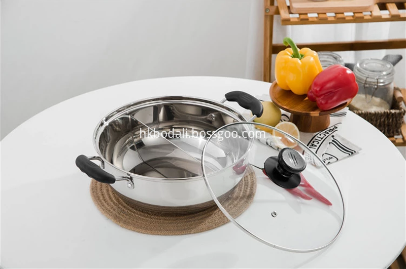 Cooking Stainless Steel Flat Back Pail