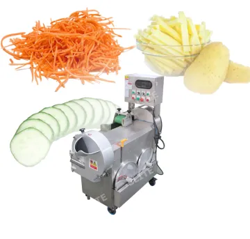 Commercial Root Vegetable Slicer Shredder Chopper - Automatic Potato Carrot Radish Cutting Machine