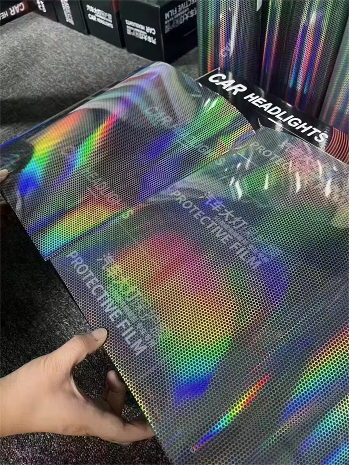 Rainbow Laser Headlight Film2