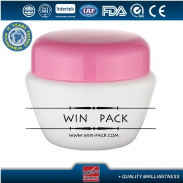 30g40g cosmetic sample jar,skin care plastic jar with pink lid,plastic jars with colored lids