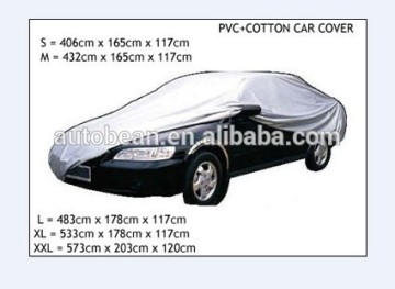 210gsm pvc with cotton backing waterproof and dust proof car cover