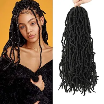 18" 21strands Nu Soft Locs Crochet Braids Twist Hair Ombre Crochet Hair Loks Goddess Faux Locs Hair Synthetic Extensions Wig