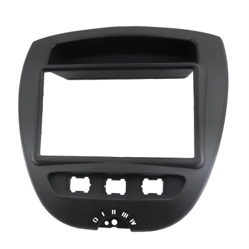ฝาครอบแผงวิทยุดีวีดีสำหรับ Toyota Aygo Citroen C1 Peugeot 107 2005-2014 กรอบสเตอริโอรถยนต์