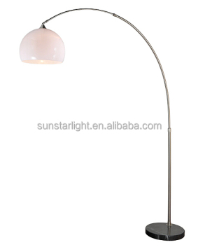Modern Adjustable Acrylic Metal Marble Floor Lamp