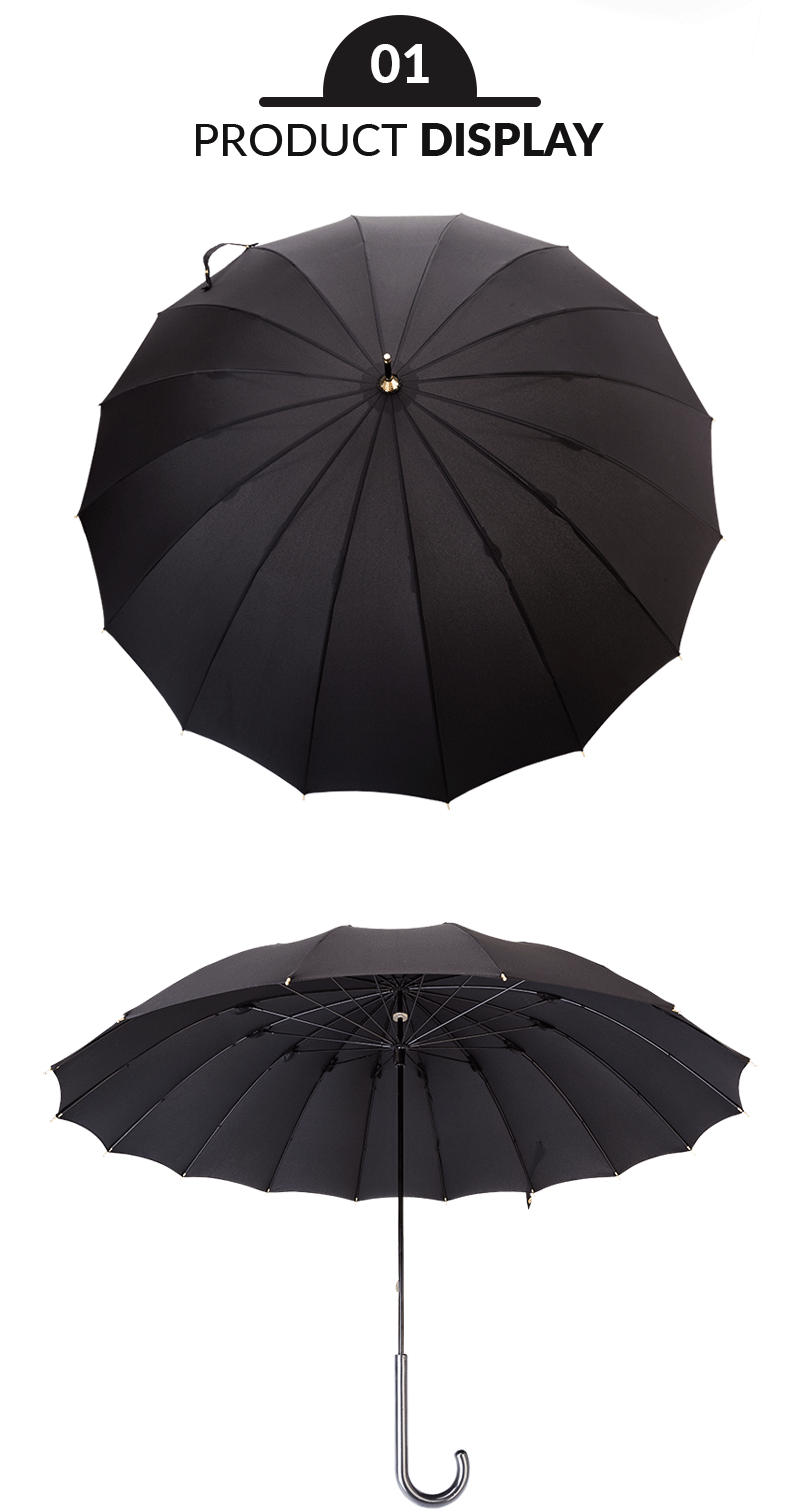 stick umbrella figerglass