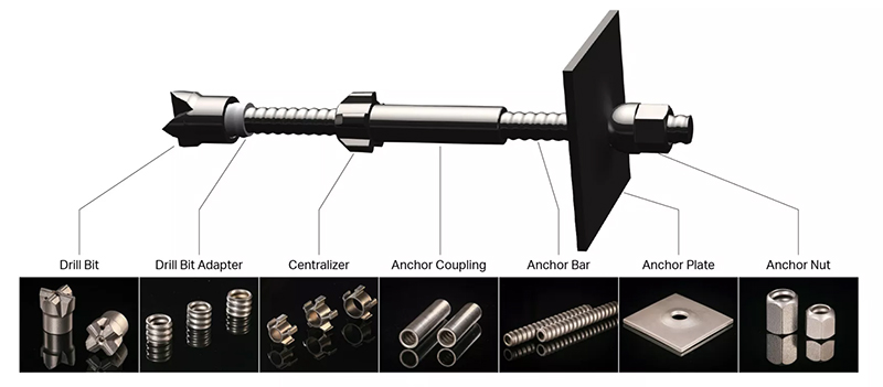 Hollow anchor bar