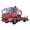 DFAC D9 Flatbed Cargo Truck Mounted Crane