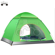 double door yellow camping tent for 3-4 person