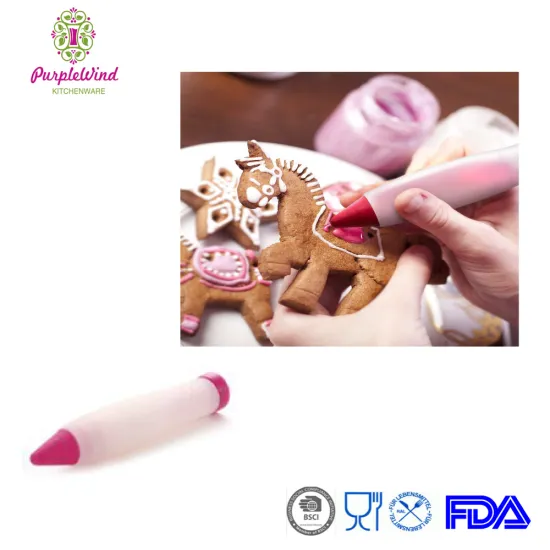 Silicone Cake Pen DIY Pastry Cookie Decorating Cream Syringe Pen