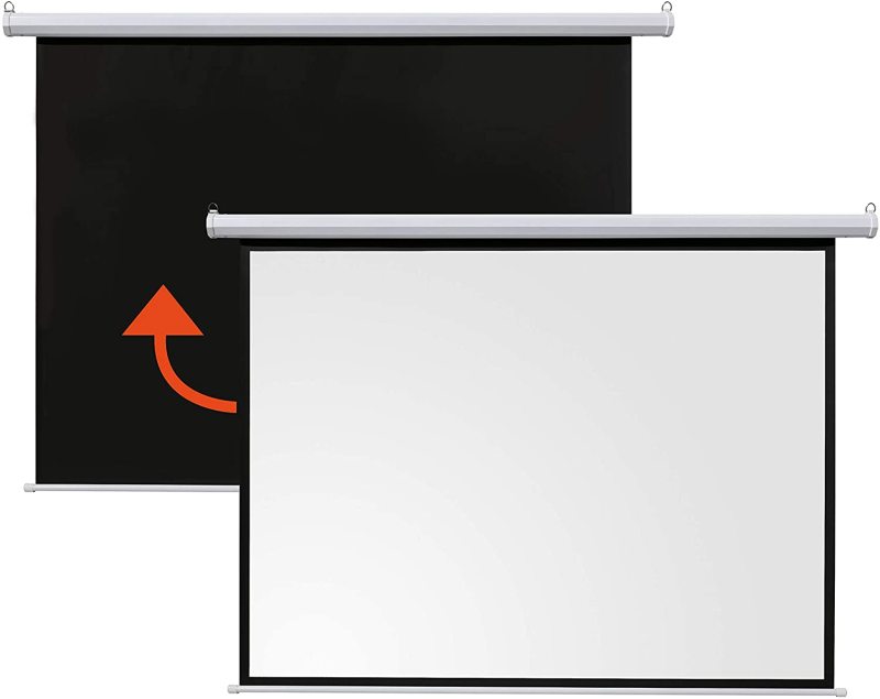 Electric in ceiling canvas motorized projection screens
