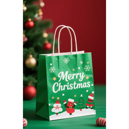 Paper christmas handbag for gift