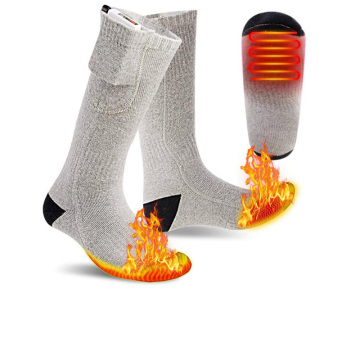 4000mAh Rechargeable Heated Socks with Winter Warm Cable - Hot Sale and Machine Washable