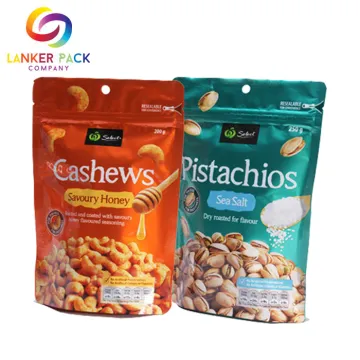 Ziplock Stand Up Food Packaging Aluminum Plastic Bags