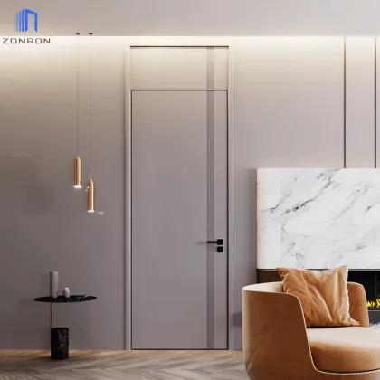 Zonron Modern Aluminum Wood Ecological Paint-Free Wooden Doors for Hotel Rooms