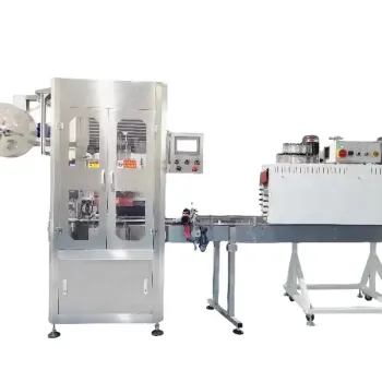 Vertical Automatic Shrink Film Bottle Sleeve Labeling and Packing Machine Production Line