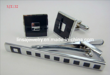 Fashion Men's Jewelry Cufflinks & Tie Clip Set (SJX132)